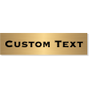 Single Line Custom Text Brass Plate | 2" x 8"