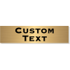 Double Line Custom Text Brass Plate | 2" x 8"