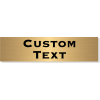 Double Line Custom Text Brass Plate | 3" x 12"