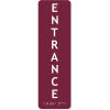 Vertical Entrance ADA Sign with Braille | 10" x 3"