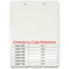 Emergency Code Reference Clipboard