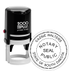 South Dakota Notary with Seal Round Stamp