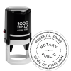 Wisconsin Notary Round  Stamp