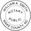 North Carolina Notary Round Seal