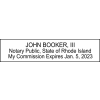 Rhode Island Notary Rectangle