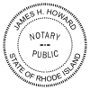 Rhode Island Notary Round Imprint