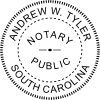 South Carolina Notary Round Imprint