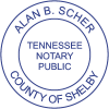 Tennessee Notary Round without Date Imprint