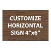 Engraved Sign Horizontal 4" x 6"