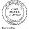 State of Arizona Architect with Expiration