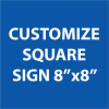 Engraved Sign Square 8" x 8"