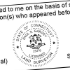 State of Connecticut Land Surveyor Seal Imprint
