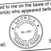 State of Georgia Landscape Architect Seal Imprint