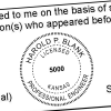 State of Kansas Engineer Seal Seal Imprint