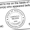 State of Kentucky Engineer Seal Seal Imprint