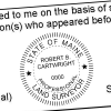 State of Maine Land Surveyor Seal Imprint