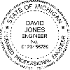 State of Michigan Engineer Seal