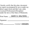State of Minnesota Plan Certification Stamp for all Disciplines