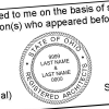 State of Ohio Architect Two Names Seal Imprint