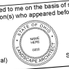 State of Ohio Landscape Architect Seal Imprint
