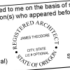 State of Oregon Architect Seal Imprint