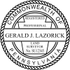 State of Pennsylvania Land Surveyor