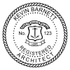 State of Rhode Island Architect Seal Imprint