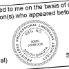 State of South Dakota Landscape Architect Seal Imprint