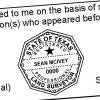 State of Texas Land Surveyor Seal Imprint