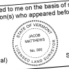 State of Vermont Land Surveyor Seal Imprint