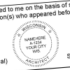 State of Wisconsin Architect Seal Imprint