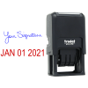 Signature Date Custom Rubber Stamp - Date Bottom Body and Design