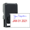 Signature Date Custom Rubber Stamp - Date Bottom