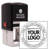 Custom Rubber Stamp Body and Design - Round with Logo