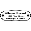 Plaque Plate Custom Address Stamp
