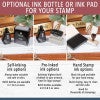 Infographic Showing the Available Ink Bottles and Ink Pads