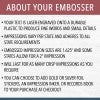 About your embosser