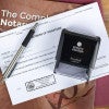 Minnesota Notary Seal Stamp on a document