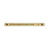 Horizontal Engraved Heavy Brass Signs 1" x 16"