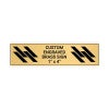 Horizontal Engraved Heavy Brass Signs 1" x 4"