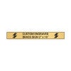 Horizontal Engraved Heavy Brass Signs 2" x 16"