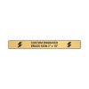 Horizontal Engraved Heavy Brass Signs 2" x 18"