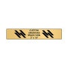 Horizontal Engraved Heavy Brass Signs 3" x 16"