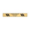 Horizontal Engraved Heavy Brass Signs 3" x 22"