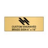 Horizontal Engraved Heavy Brass Signs 6" x 16"