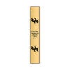 Vertical Engraved Heavy Brass Signs 6" x 1"