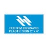 Engraved Plastic Sign Horizontal 2 by 4