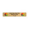 Horizontal Full Color Brass Signs 1" x 6"