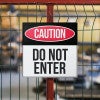 8" x 8" Custom Plastic Caution Sign