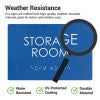 The weather resistance of ADA signs